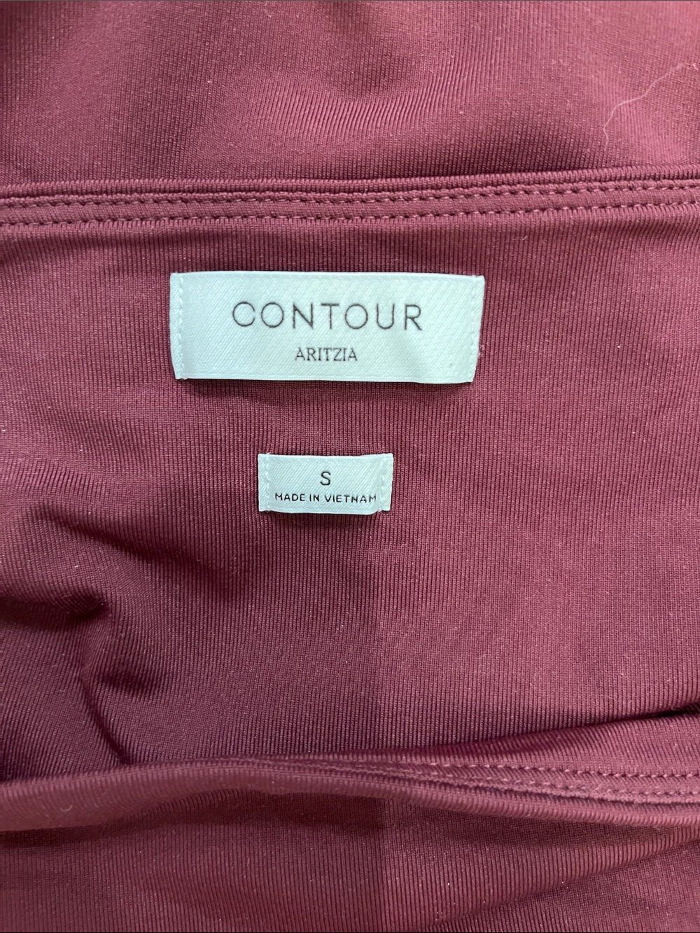 Aritzia Contour Long Sleeve Dress - Burgundy - Picture 4 of 6